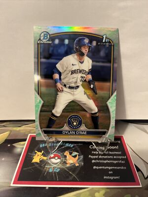 Dylan O'Rae 2023 Bowman Chrome Rookie Lunar Glow Refractor 1st Card RC #BCP-143