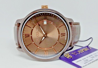 Herrenuhr IMPERO Swiss Made, SOSPIRO, Glas Saphir, Etui 42mm, Lederband