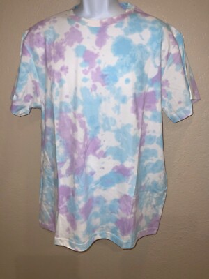 men's Crew neck T-shirt MULTI TIE DYE short sleeve Original Use XS, Large, 4XL