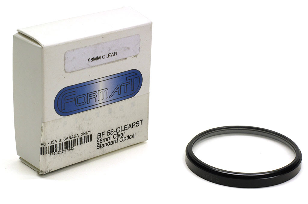 Formatt Hitech 58mm Clear standard optical lens filter BF 58-CLEARST UV glass