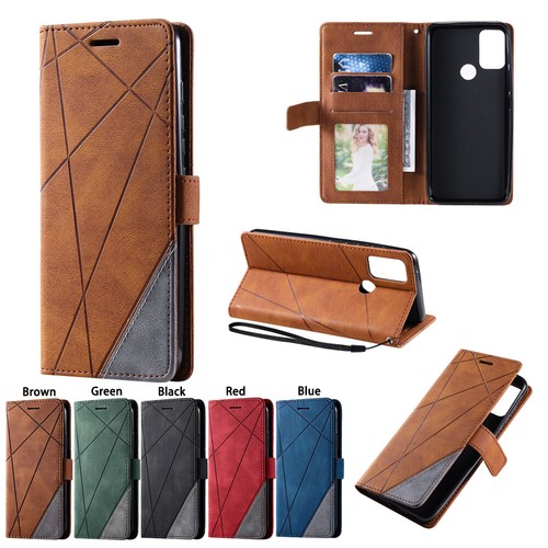For Motorola Moto "All"Series Magnetic Leather Flip Stand Card Wallet Case Cover