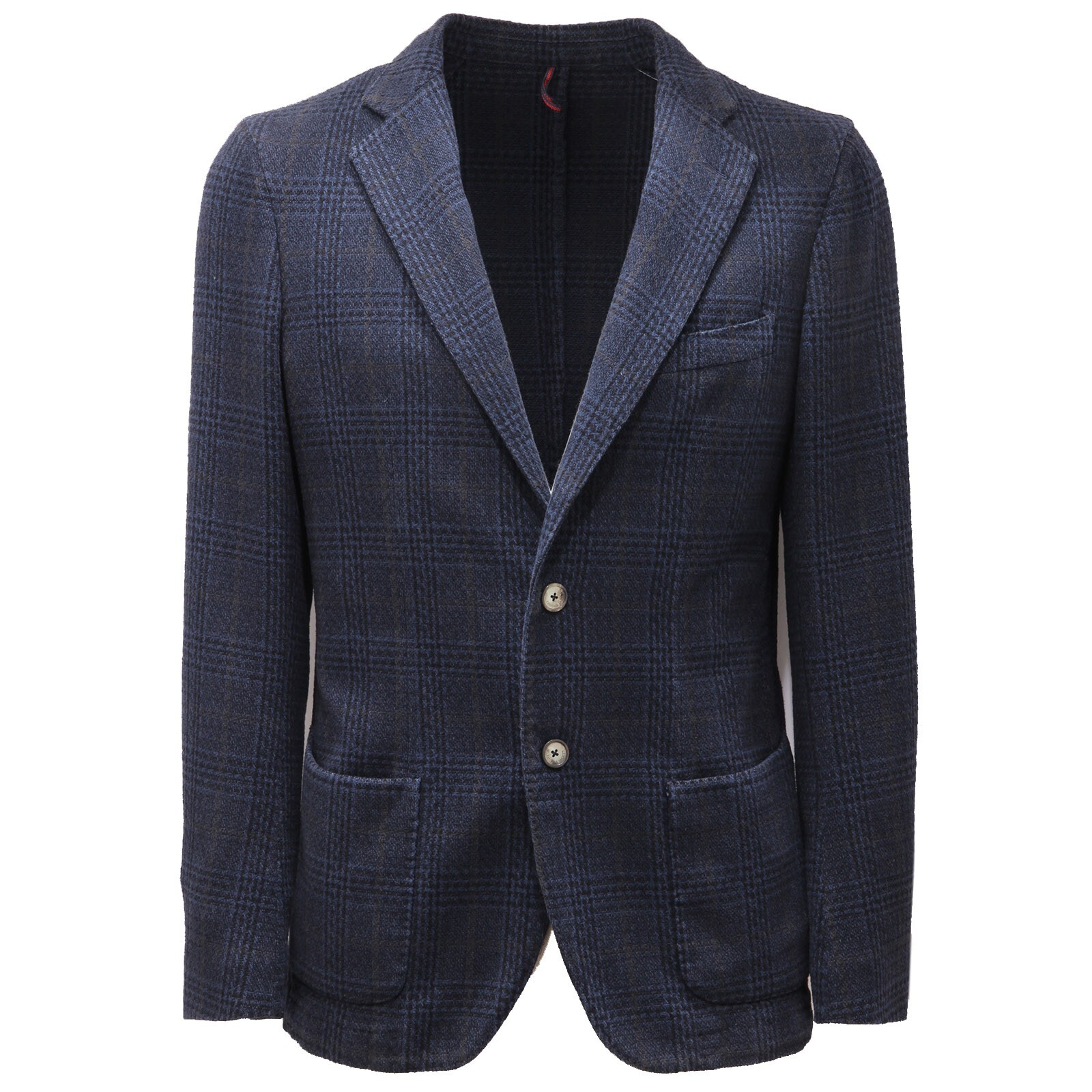 8545AD мужская куртка-панама giacca uomo из синей шерсти/кашемира delave