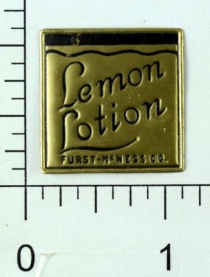 Original 1890-1910 Furst McNess Co Lemon Lotion Bottle Label Victorian F50