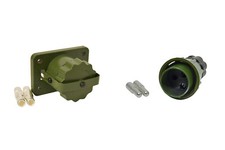 NATO Steckdose Stecker SET 2 polig 24V 35mm² Feuerwehr Bundeswehr Rettungswagen