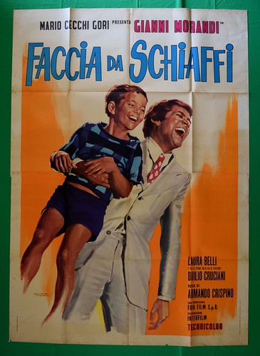 Manifesto 4F Faccia Da Schiaffi Gianni Morandi Laura Belli Crispino 2 A03