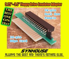 5.25--3.5" Floppy Drive Emulator Adapter 34-pin Dual Row Female--34p Edge Card