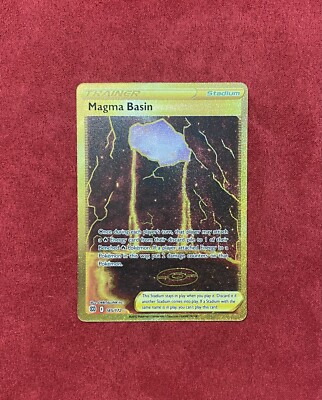 Pokémon - Magmabecken - 185/172 - Brillante Sterne - Goldgeheimnis selten - Packung frisch