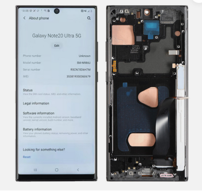 A+ Incell For Samsung Galaxy Note 20 Ultra N985 N986 LCD Display
