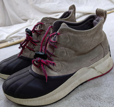 Sorel Out 'N About Waterproof Duck Boot Kids 5 37 Gray Suede