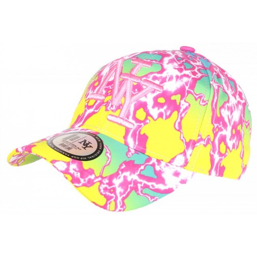 Casquette Enfant Brodée Canard Jaune Sur Fond Bleu - Taille Unique 6-12 Ans - Hip Hop Honour - Neuf Avec Étiquettes