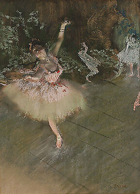 Schnäppchen D 957 The Star Edgar Degas Ballett Bühne Tänzerin Figur B A3 01431 - Afbeelding 1 van 1