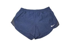 Nike Dri-FIT Stadium Mod Tempo 4" Brief Lined Running Shorts Women's Size M Navy
