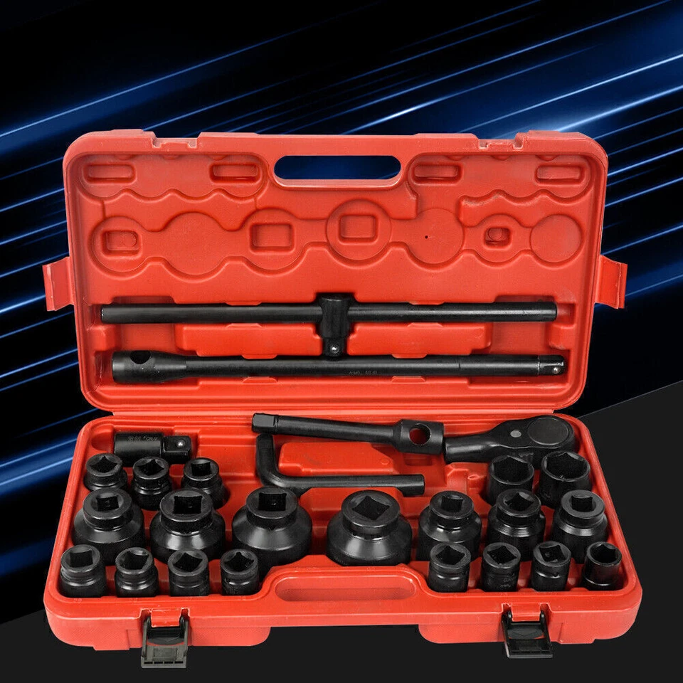 3/4" Dr Metric Impact Socket Set 27 PCS 21-65 mm Shallow Socket AU STOCK - image 2 of 4