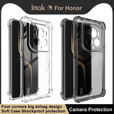 IMAK For Honor Magic6 Ultimate 5G, Shockproof Soft Rubber 4 Airbags Case Cover