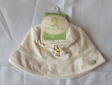Vintage Classic Winnie the Pooh Cream Unisex Baby Bucket Hat Spring Summer 3-6-9