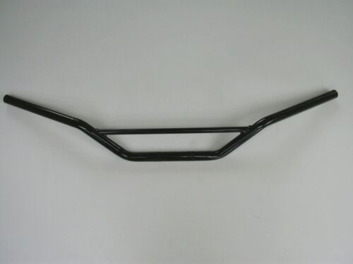 Manillar de enduro clásico acero plano negro cortado medio manillar acero - Imagen 1 de 2