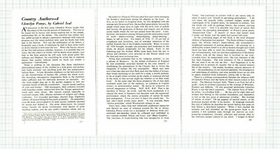 (5929) Llewelyn Powys Author Gabriel Seal - 1957 SMALL Article