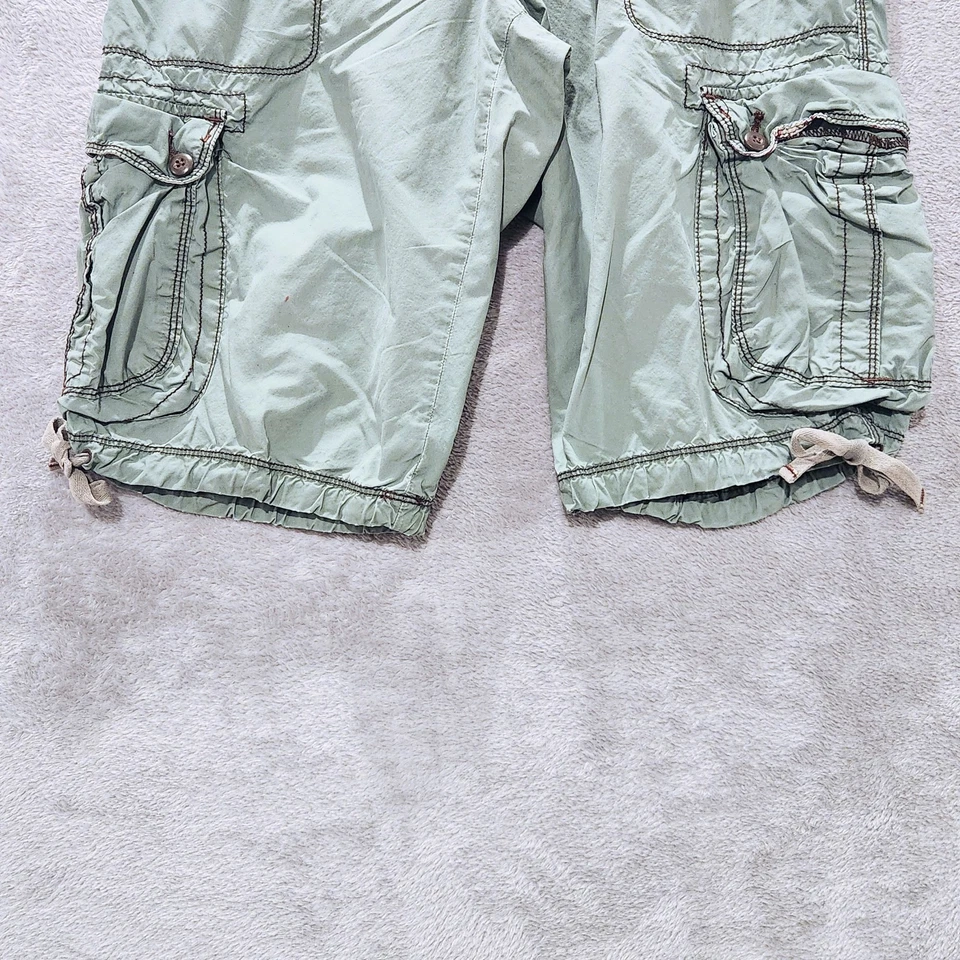 Pantalones Cortos Carga Polo Ralph Lauren Vintage Y2K Verde Oliva Talla 14 Indie Streetwear Foto 3 de 4