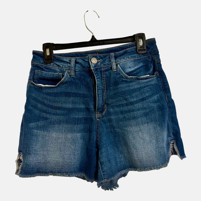 Time & Tru Womens Blue Denim Jean Shorts Size 10 Casual Summer Preowned