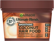 Garnier Hair Food 3-in-1 Hair Treatment Mask Smooths and Nourishes Coconut 400ml 13.08 per litre