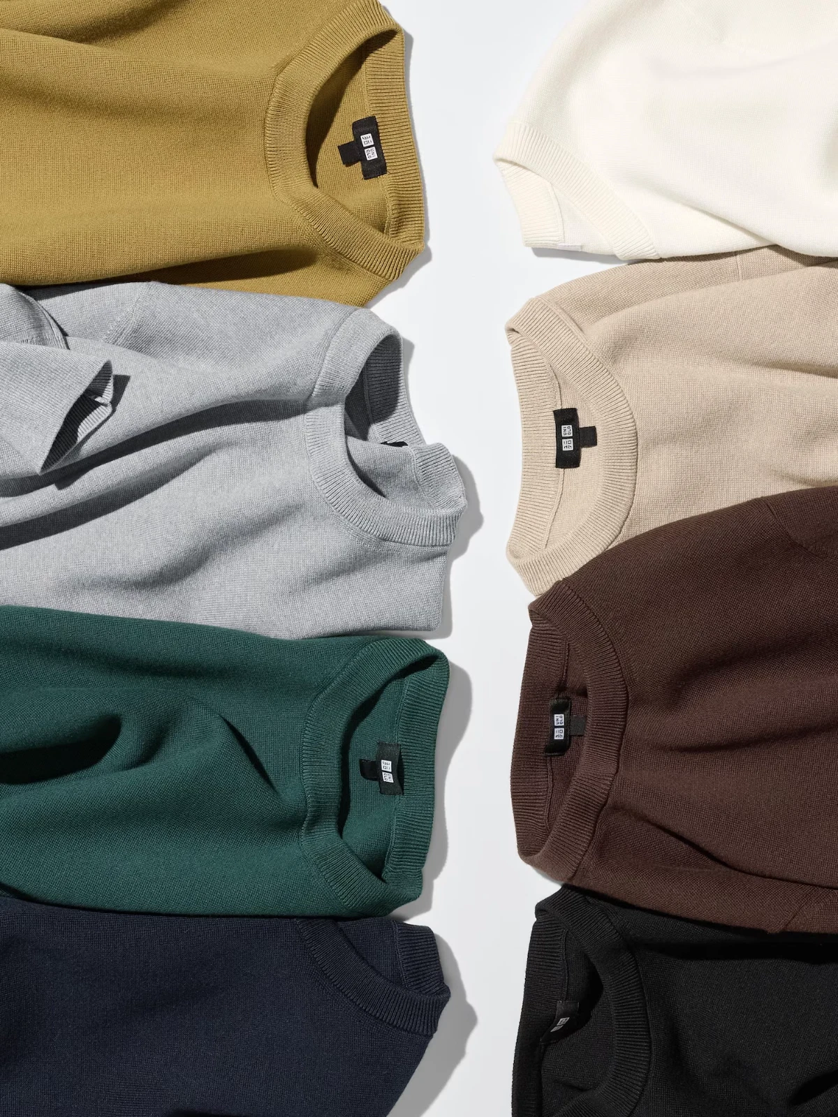 UNISEX Wear UNIQLO Machine-Washable Milano Ribbed Sweater Stretchy Knit