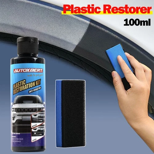 Car Plastic Restorer Trim Restoration 3.4oz Revitalizing Coating Agent Vinyl kit