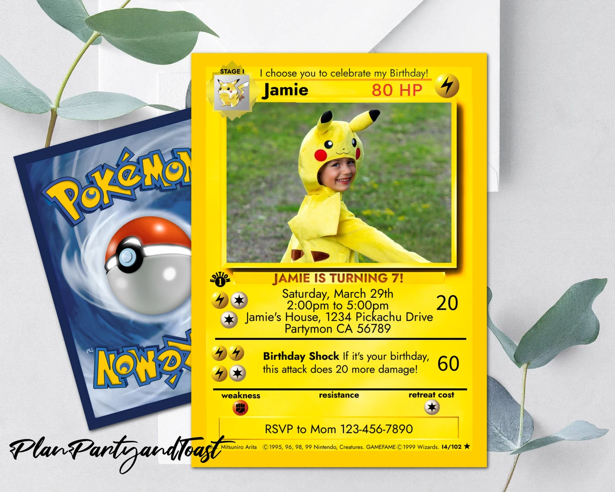 Pokmon Greeting Invitations for sale | eBay