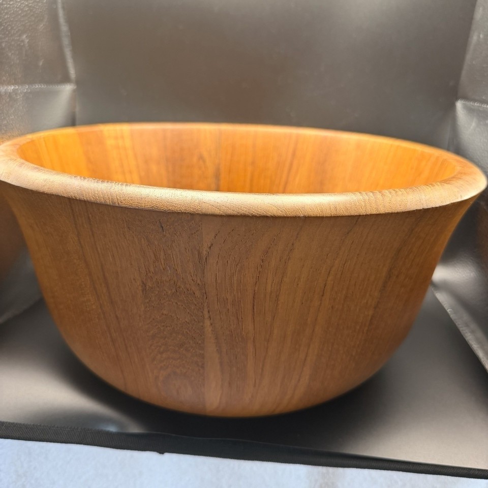 Dansk Jens Quistgaard Teak Wood Serving Bowl Brown Good Mid Century Modern MCM