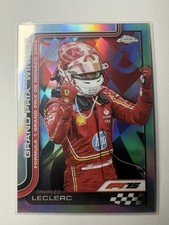 🔥 2025 Topps Chrome F1 Grand Prix Winner Charles Leclerc Refractor Ferrari