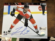 Taylor Leier Philadelphia Flyers Signed 8 x 10 photo