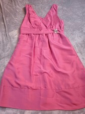 Jenny Yoo Collection Marni Dress Womens Sz 14 Pink Sleeveless 100% Silk Satin