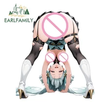 EARLFAMILY 5.1" Jinhsi Car Sticker Aquaflask Scratch Artistic SUV Vehicle Decal