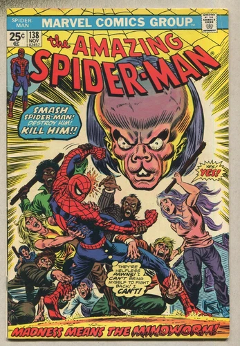 The Amazing Spider-Man: #138 FN/VF  'The Mindworm'   Marvel SA