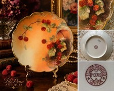 Antique J.P. Limoges France Hand-Painted Porcelain Pin/Trinket Tray with Pink Roses — listing 6