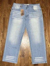 Five Elementz Men’s Jeans Tag 40W X 32L Stone Wash Soft Pocket Designs New W/Tag