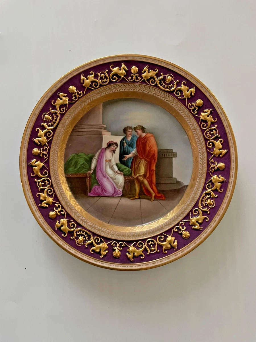 Royal Vienna Plate In Antique Ceramic & Porcelain Plates