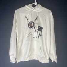 Drake For All The Dogs Hoodie - Size S Adult Women White Pullover Sweatshirt