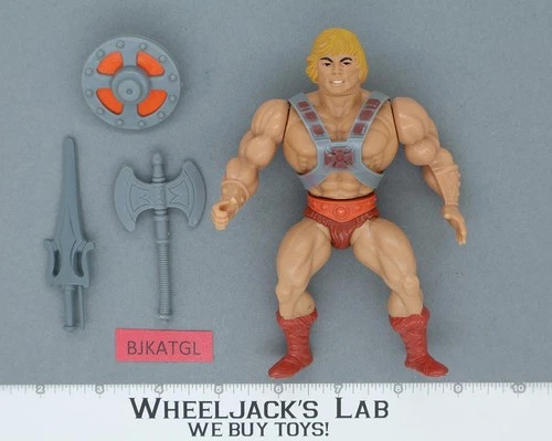 He-Man 100% Complete Masters of the Universe MOTU 1982 Mattel Vintage Figure