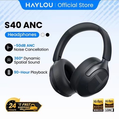 Haylou S40 ANC Wireless Kopfhörer 50dB Noise Cancelling LDAC BT 6.0 Audio
