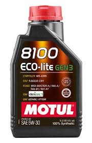 Motul 111361 8100 Eco Lite Gen3 5W 30 Fully Synthetic Engine Oil 1L