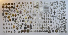 253 Piece Religious Medal Lot, Catholic, Saints, Christianity, Crosses, Crucifix