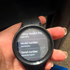 Samsung Galaxy Watch5 Pro 45mm Titanium Black Silicone Band 16GB Unlocked
