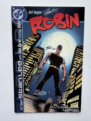Just Imagine STAN LEE's ROBIN Prestige   2002 DC   ADAM HUGHES Back Cover VF