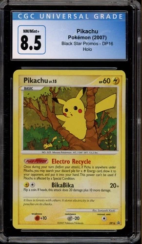 Pokemon Pikachu Black Star Promos DP16 CGC 8.5