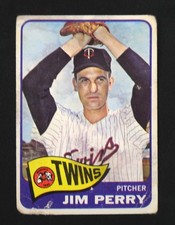Jim Perry 1965 TOPPS Baseball Card #351