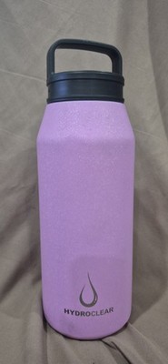 Hydroclear Violet Water Bottle Top Handle  32 Oz. A Few Scuffs Still Nice 
