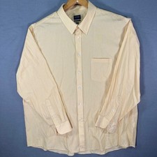 Arrow Mens XXL 18 1/2 Classic Fit Button Down Long Sleeve Yellow Shirt