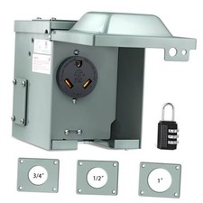 30AMP RV Power Outlet Box 125V NEMA TT-30R Receptacle Heavy 30A Outlet Box