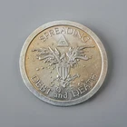 1 Oz Silver Shield Round , Spreading Debt and Death - T6