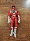 Vintage 90s Power Rangers Red Ranger Action Figure Bandai 1993 8” Original